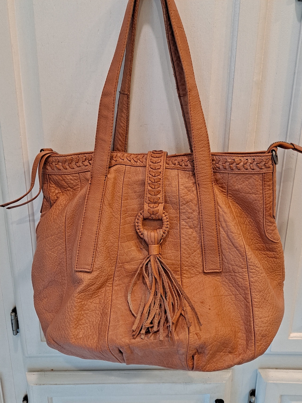 Day & Mood Supple Tan Leather Western Hobo Slouchy Shoulder Lightweight Bag